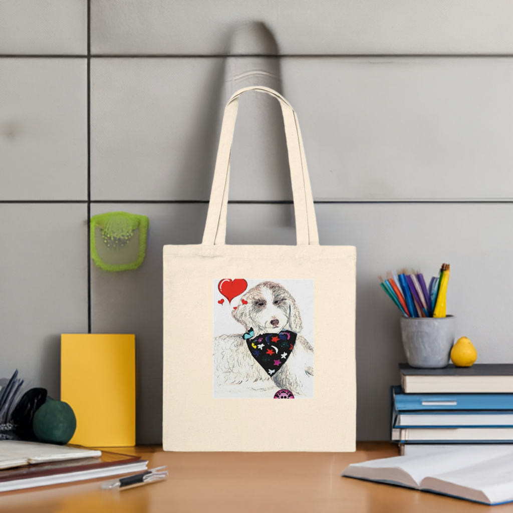 Gentle Hearted Companion Premium Tote Bag Natural Toiys Free Spirit Art